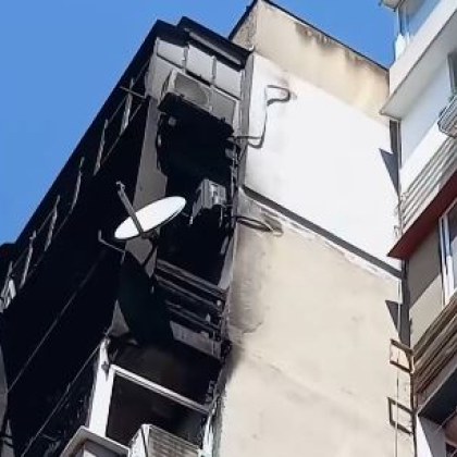 Нов пожар във Варна Пожар избухна в жилищен блок в града
