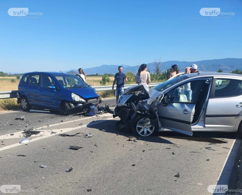 Три жени са пострадали при челното меле край Пловдив