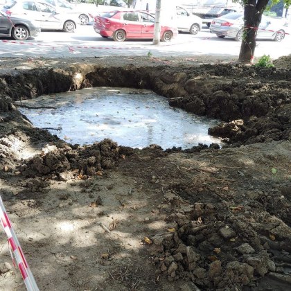 Същинско езерце си имат жителите на пловдивския квартал Кършияка Те