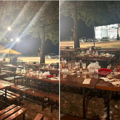Кочина след събора в Асеновградско, кой трябва да почисти?  СНИМКИ