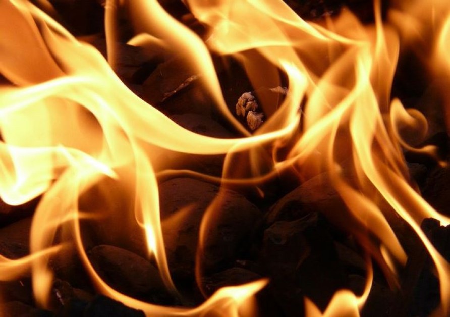 Родни пожарникари се борят с пожар край Солун
