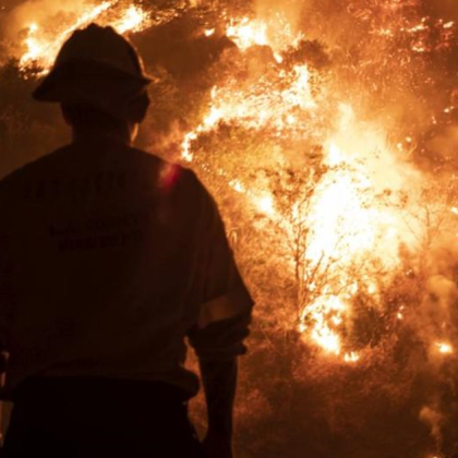 Пожар пламна в района на дюните в Несебър Сигнал за