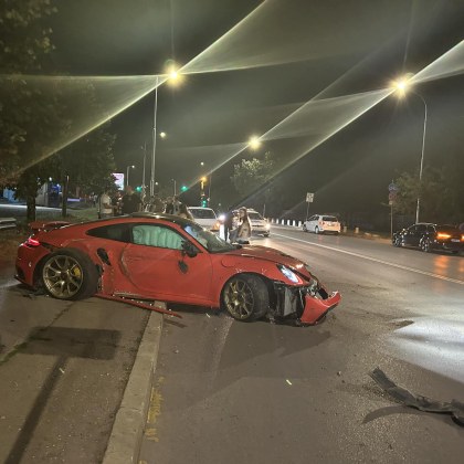 Шофьор е самокатастрофирал в столичния квартал Студентски град малко преди