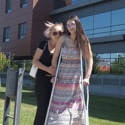 Никол Радуйчева от Сопот която бе блъсната пред входа на