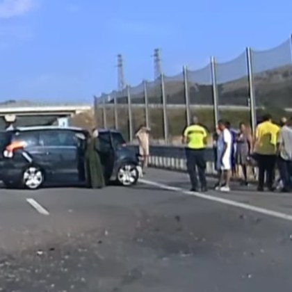 Катастрофа на АМ Европа посока Калотина преди Драгоман Това показва