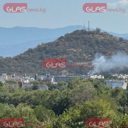 Пожар е избухнал в подножието на Младежкия хълм в Пловдив