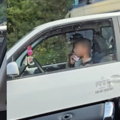 Шофьор сподели видеоклип в социалните мрежи на който се вижда