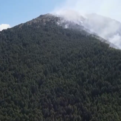 Пожарът в Рила който гори вече пети ден все още не