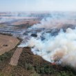 Пожар пламна между Мизия и с. Войводово