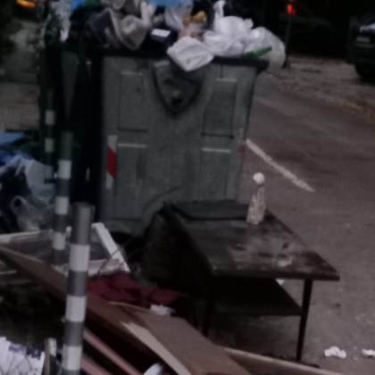 Жители на столичния квартал Лозенец споделиха снимки на натрупани отпадъци