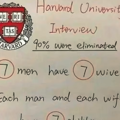 Главоблъсканица използвана по време на интервюта за Харвардския университет е