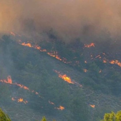 Горски пожар избухна вчера в планинския регион Ахая Южна Гърция