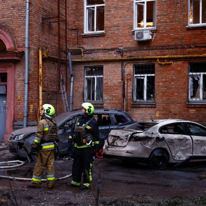 Русия нанесе тази нощ удар с дронове по украинската столица