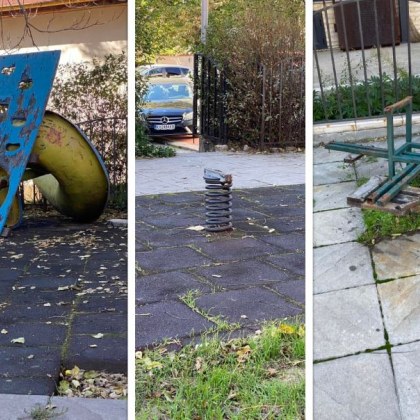 Детска площадка носи зловещо усещане Някога зона за деца с