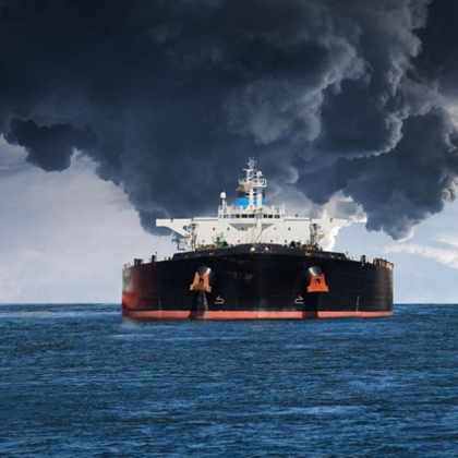 Пожар е избухнал на петролен танкер край Германия Седемчленният екипаж