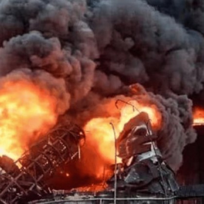 Украинските сили са нанесли днес удар по петролен склад в