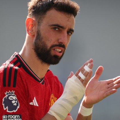 Напоследък капитанът на Манчестър Юнайтед Бруно Фернандеш върши геройства не