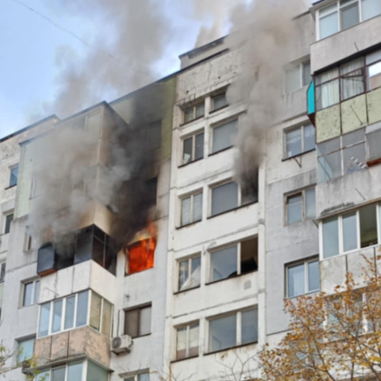 Апартамент гори в морската ни столица Блокът се намира на