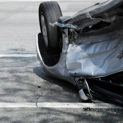 Лек автомобил е самокатастрофирал на главен път Е 79 съобщиха от