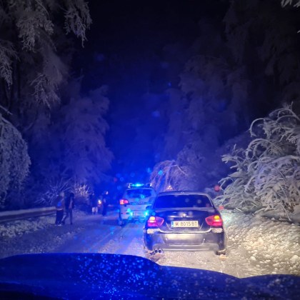 В студената зимна вечер вчера когато природата се изправи срещу