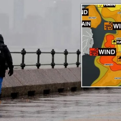 Бурята Дара приближава Англия Предупрежденията са за ветрове със скорост