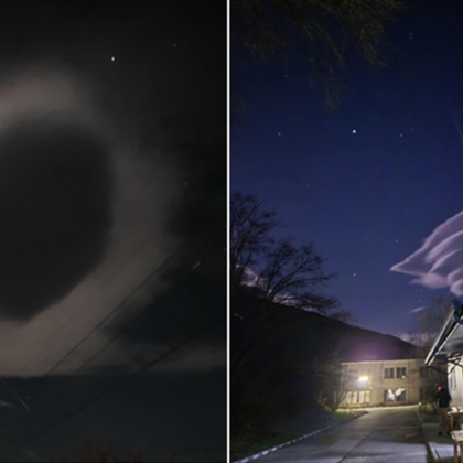 Жителите на Карлово станаха свидетели на уникално природно явление –