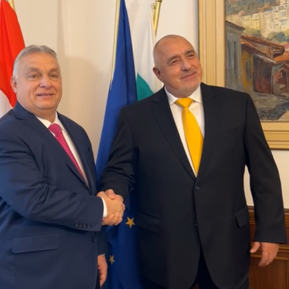 Лидерът на ГЕРБ Бойко Борисов посрещна премиерът на Унгария Виктор