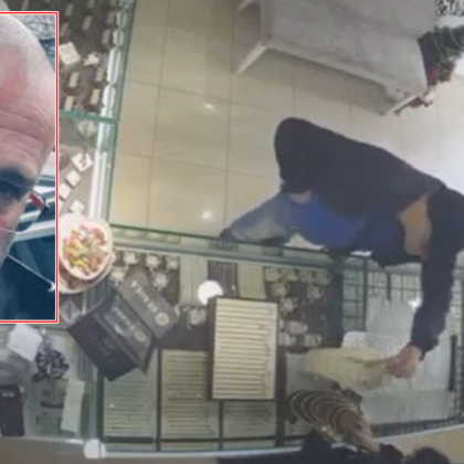 Кадри от видеокамерата на бижутерския магазин Gold Gold в Бургас на