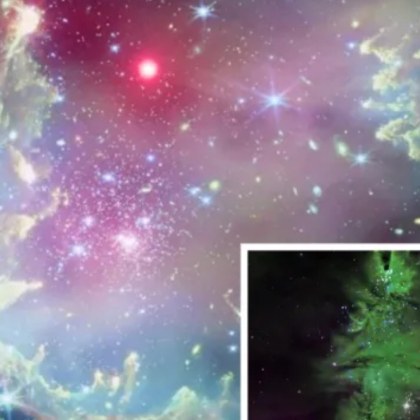 Впечатляващи снимки направени от американската космическа агенция НАСА показват искрящ