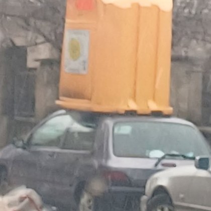 Мръсно наказание застигна лек автомобил паркиран на улица в пловдивско