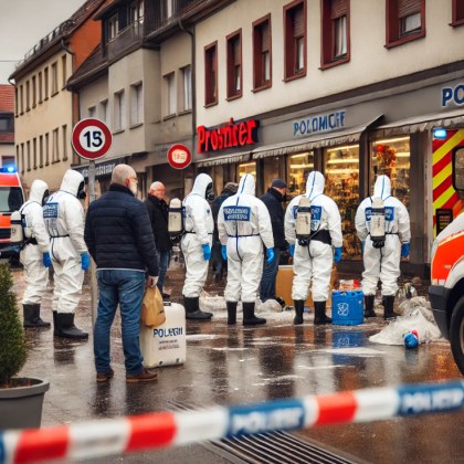 Десетки клиенти на супермаркет в град Валхайм провинция Саксония Източна