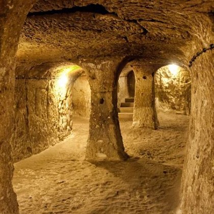 Разположен в централен турски регион съществува подземен град в който
