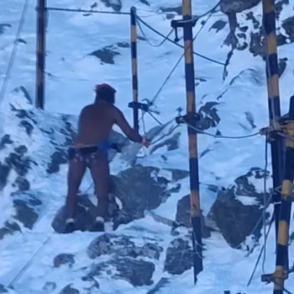 Смел турист успя да шашне останалите планинари и потребителите на