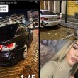 Шофьорка отнесе две паркирани коли, похвали се в Instagram СНИМКИ