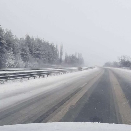 Отстраниха проблема на автомагистрала Тракия Тя беше временно затворена поради опасност от