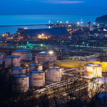 Склад за гориво в руската Тулска област южно от Москва