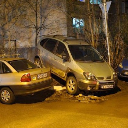 Жителите на столичния квартал Лагера станаха свидетели на необичайно паркиране