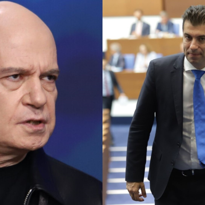 Лидерът на Има такъв народ Слави Трифонов и съпредседателят на