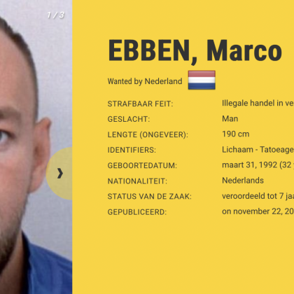 Осъден наркобос от Холандия – смятан за един от най търсените