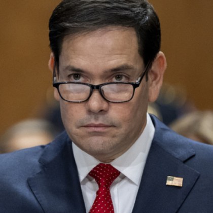 Държавният секретар на САЩ Марко Рубио след разговори в Саудитска