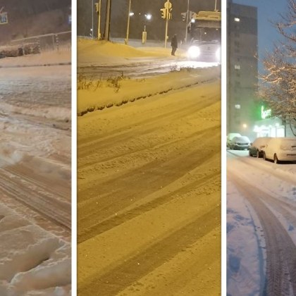 Снегът изненада и Варна Сложна е пътната обстановка в областта