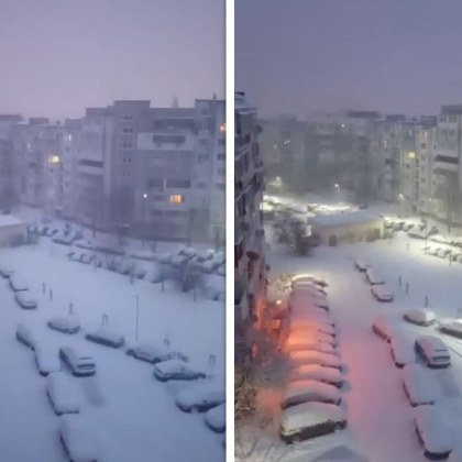 След обилния снеговалеж който блокира Варна вчера жителите на града