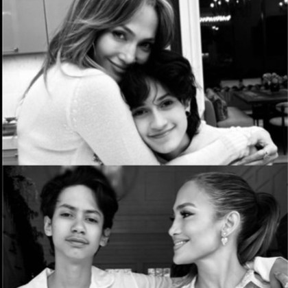 55 годишната американска певица Дженифър Лопес поздрави своите близнаци Ема и