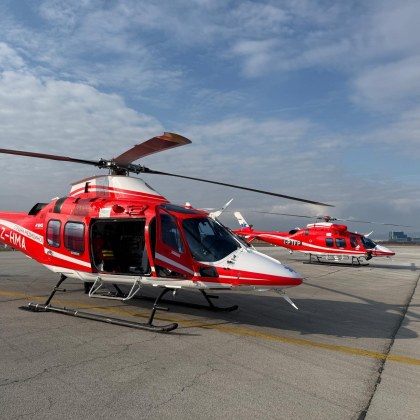 Вторият хеликоптер за оказване на спешна медицинска помощ по въздуха