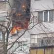 Пожар горя в жилищен блок в Русе