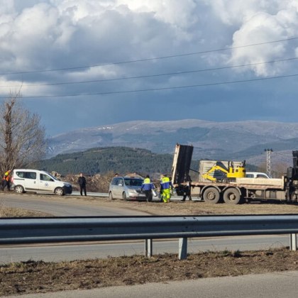 Завърши поставянето на предпазната оградна мрежа в участъка от пътя