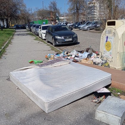 Граждани превърнаха тротоар в Пловдив в истинско сметище Пловдивчанка алармира