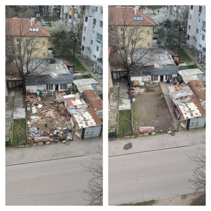 Преди няколко дни Владимир Доев от Русе показа в социалните мрежи гледката