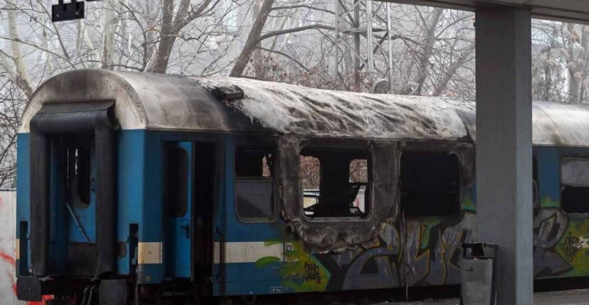 Пожар горя във вагон в Шумен