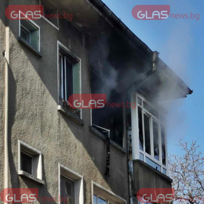 Пожар е лумнал тази сутрин в жилищна сграда в пловдивския